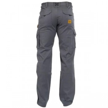Pantalón largo elástico de trabajo color gris