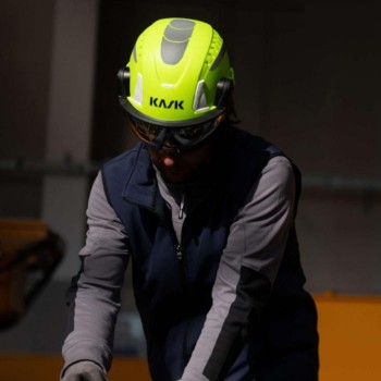 Casco trabajos en altura Kask Primero Air Hi Viz