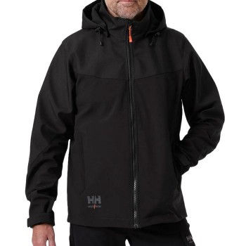 Casaco de trabalho softshell preto Helly Hansen