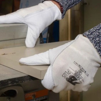 Guantes de piel flor para mecánicos, agricultura o montaje