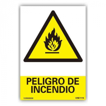 Señal  "Peligro de Incendio"19