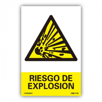 Señal  "Peligro de Explosión"