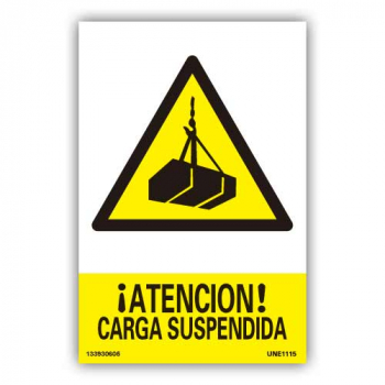 Señal "Atención Carga Suspendida"23