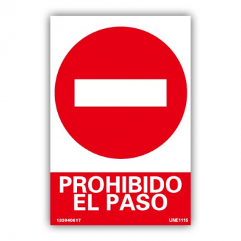 Señal "Prohibido el Paso"