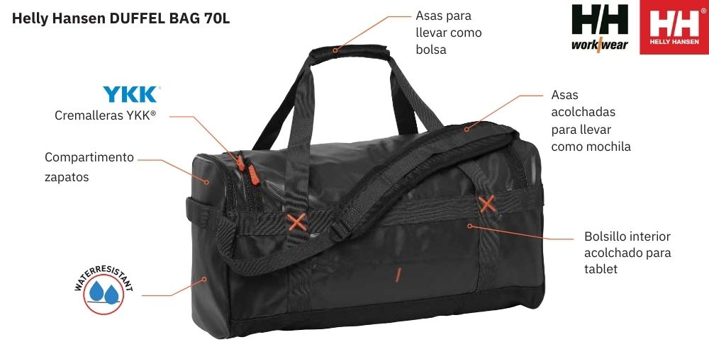 Helly Hansen bolsa 70 litros